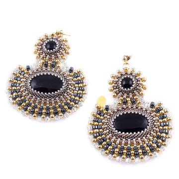 'Black Spark' Earrings